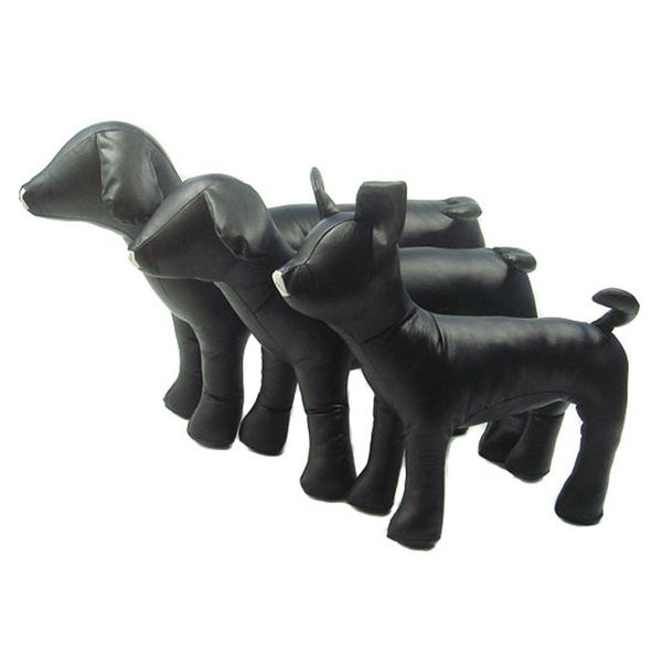 

hho-leather dog mannequins standing position dog models toys pet animal shop display mannequin