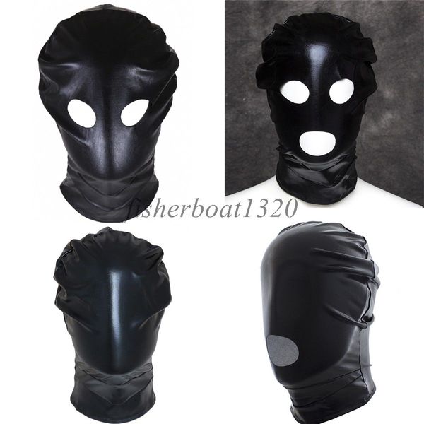 Esaret yeni köle maskesi başlık seksi yüz maskesi kafa davlumbazları kısıtlamalar şapka balığı fantezi #r45