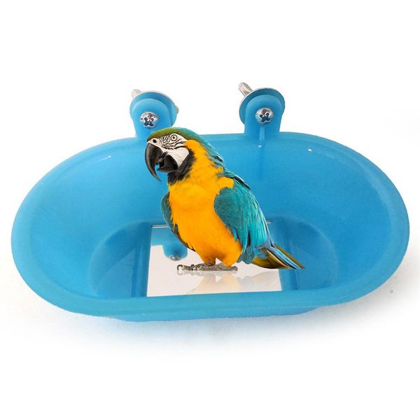 

bird bathtub with mirror small oval bird bathtub pet cage accessories parrot bath shower bathing supplies standing box