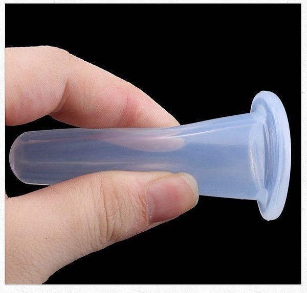 Heißer verkauf Auge Mini Silikon Vakuum Massage Tasse Silikon Gesichtsmassagegerät Schröpfen Tasse Gesicht Augenpflege Behandlung 16 * 50mm