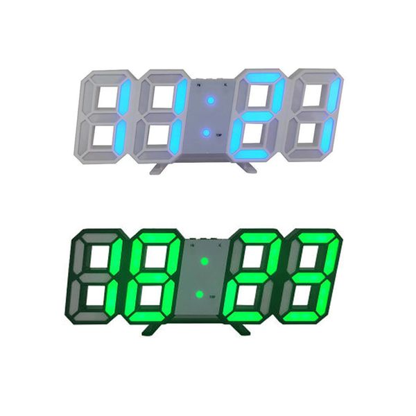 

led clock alarm watch usb charge electronic digital clocks wall horloge 3d dijital saat home decoration office table desk clock