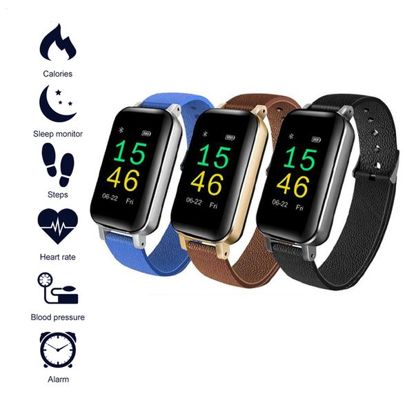 

t89 smart watch bluetooth 5.0 headphone fitness tracker bracelet heart rate monitor smart wristband sport watch for men women, Slivery;brown