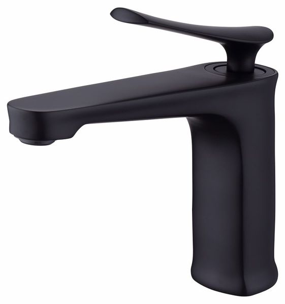 

matte black Copper Sink Bathroom waterfall Faucet Mixer Wall Tap Vanity Torneira Bathroom faucet BF666