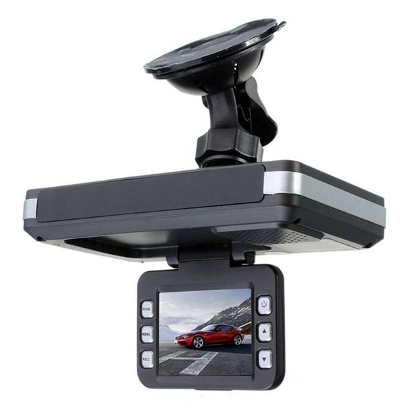 

2018 auto parts car dvr dash camera car-styling 1pcs 2 in 1 mfp 5mp car dvr recorder radar speed detector trafic english