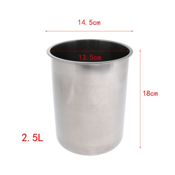 

3pcs 2.5l thickened stainless steel champagne ice bucket wine cooler chiller
