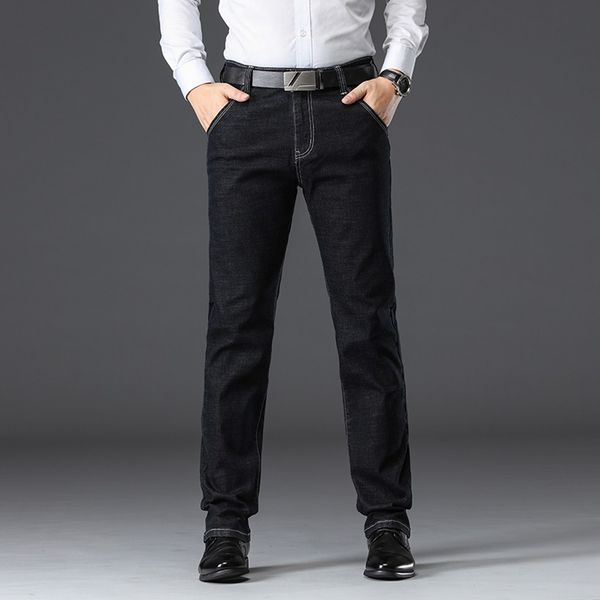 

2019 new mens fashion black blue jeans men casual slim stretch jeans classic denim pants trousers plus size g3