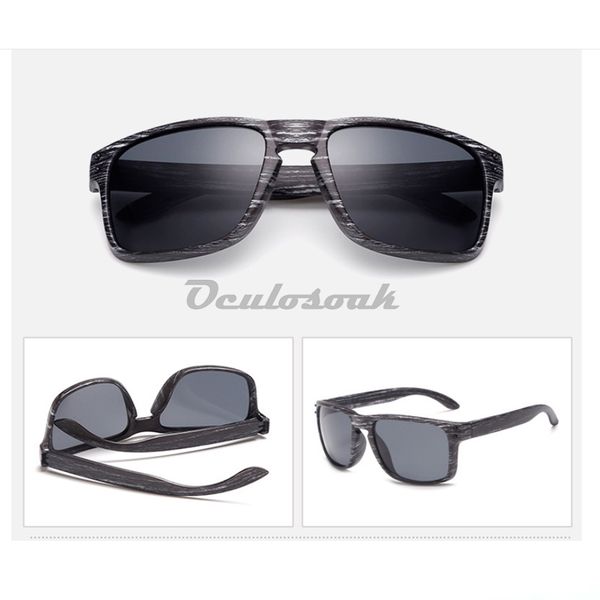 

classic mens sunglasses uv400 vintage sun glasses for driving black frames wood grain glasses men rivets eyewear, White;black