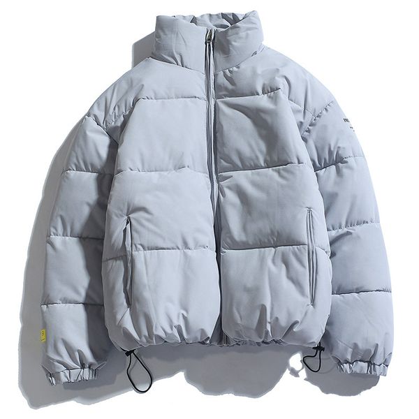 

mens winter padding jacket 2019 vintage streetwear japanese men parka puffy thick warm winter fashion men coats short 50mf, Black