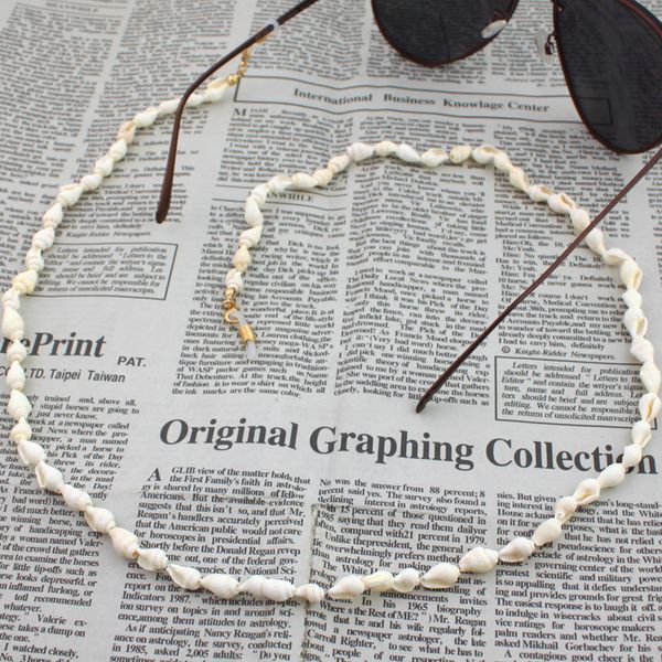

fashion women conch chain sunglasses chains necklace reading glasses cord holder neck strap rope for eyewear