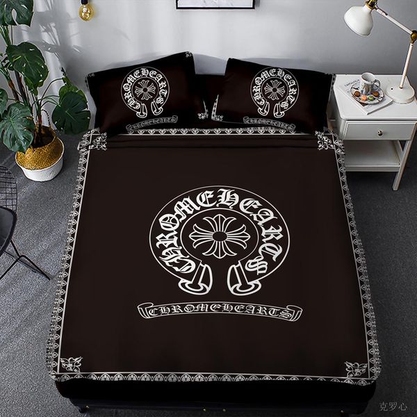 

brand luxury brand design letter v bedding set classic bed sheets fashion bed comforters set summer warm queen size bedding cotton cover bed