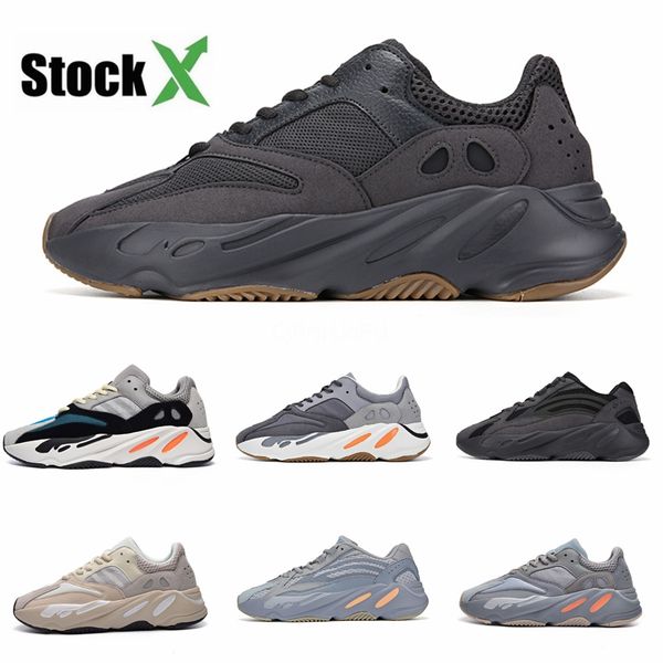 

700 v2 geode static running shoes teal blue inertia solid grey kanye west mens designer shoes women sneakers hospital blue trainers #qa736