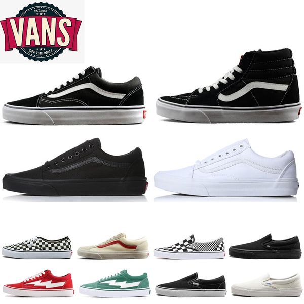 black and white van shoes