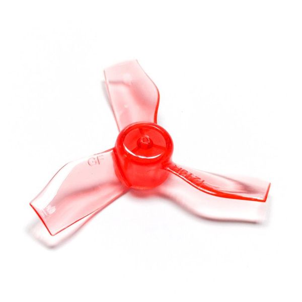 Gemfan 1219 31 mm 3-Blatt 0,8 mm Befestigungsloch CW CCW Propeller 8 Stück – Rot