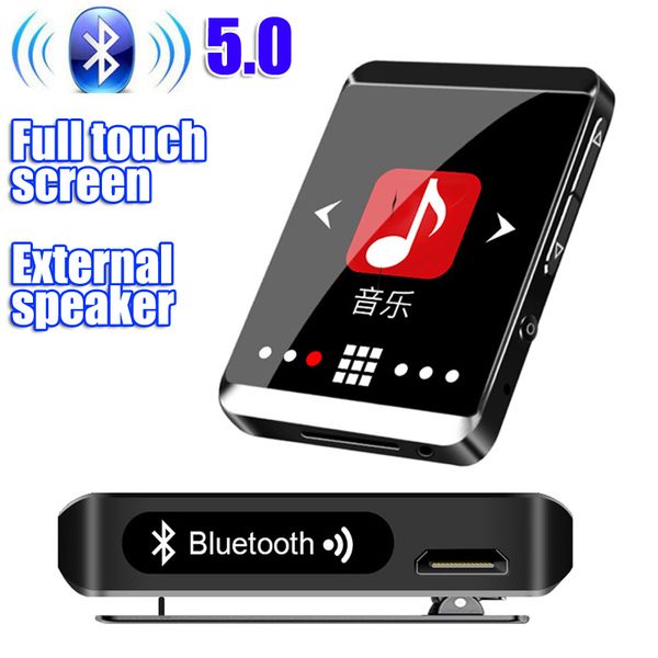 

ruizu m5 full touch screen portable mp3 player 8gb/16gb sport bluetooth mp3 player support fm,recording,e-book,clock,pedometer