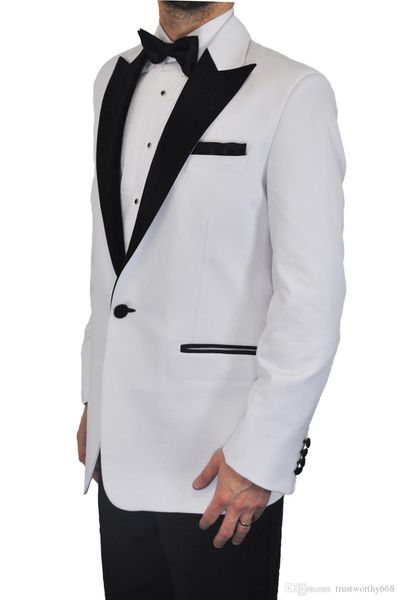

popular one button groomsmen peak lapel groom tuxedos men suits wedding/prom man blazer ( jacket+pantst+tie) 951, Black;gray