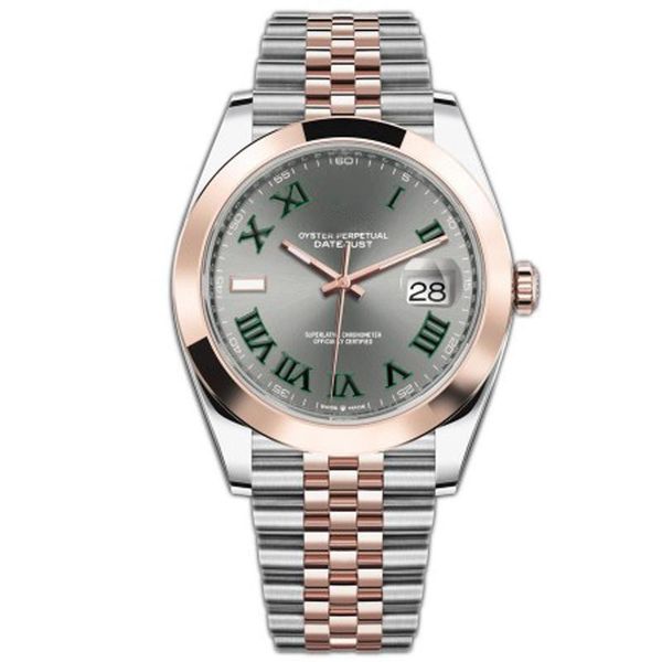 

upscale automatic 2813 mechanical watch men datejust 40mmstainless sapphire glass solid clasp president mens watches male wristwatch, Slivery;brown