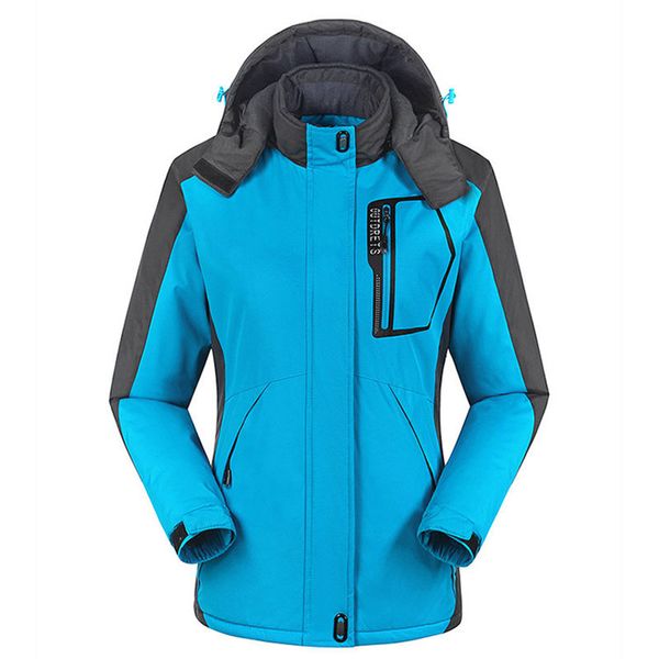 

women winter ski snow warm windproof outdoor sports jacket coat thicken coat pop, Tan;black