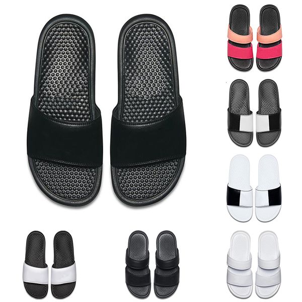 

men women designer benassi ultra slippers black white pink for summer beach l shower room indoor non-slip mens sandals