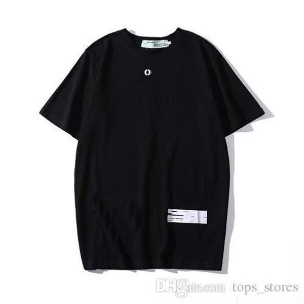 

19 explosion models of white box logo letters men's summer designer with pattern t-shirt ing, White;black