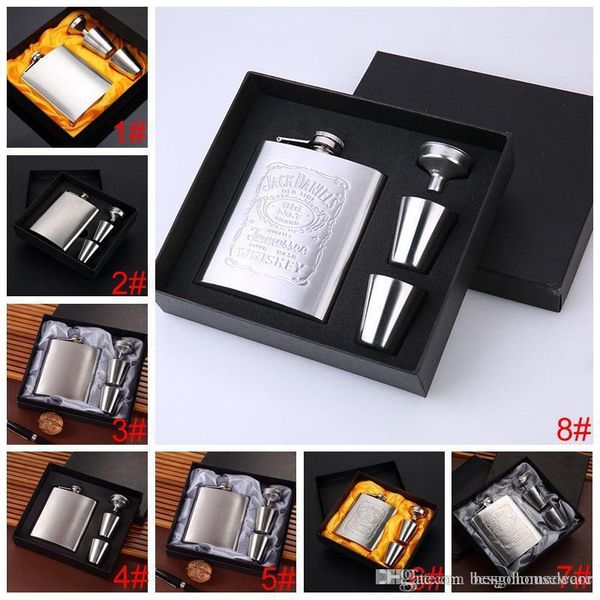 

small pocket wine bottles set with wine glass funnel customizable hip flask outdoor portable stainless steel 7oz hip flask set bh1314 tqq