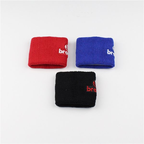 

10pcs/lot black/blue/red reservoir brake clutch oil tank cap sock car styling