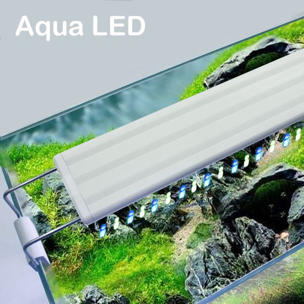 

wrgb led light water plant grow led light brief style aquarium fish tank tropical fish lighting system bracket dimmer