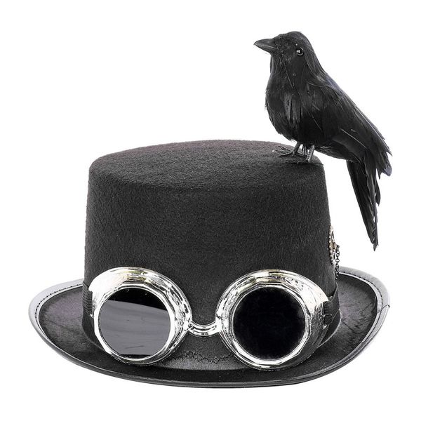 

diy vintage steampunk crow hat halloween party hat party accessories
