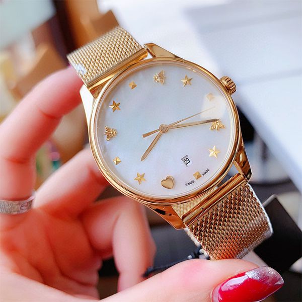 

quality mens womens watches 36mm g-timeless watch quartz movement womens luxury designer watches wristwatches relogio montre femme, Slivery;brown