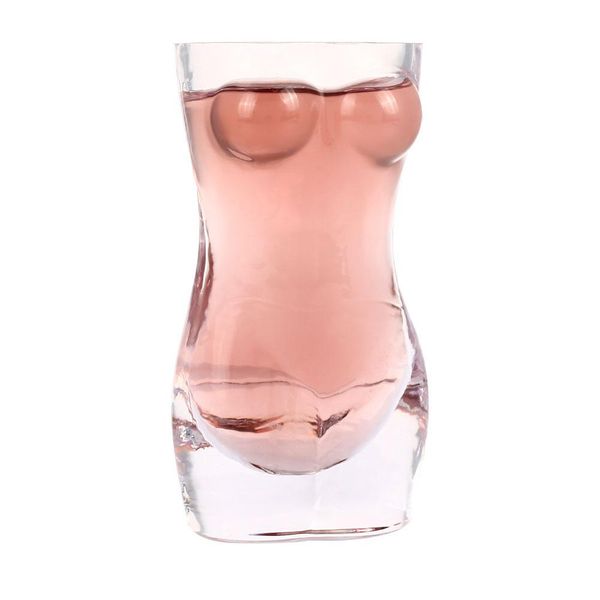 

wine glass crystal nude art beer glass personality bar originality transparent glass
