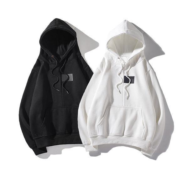 

box logo mens hoodie hip hop luxury mens designer hoodies men women sweatshirt long sleeve m-xxl, Black