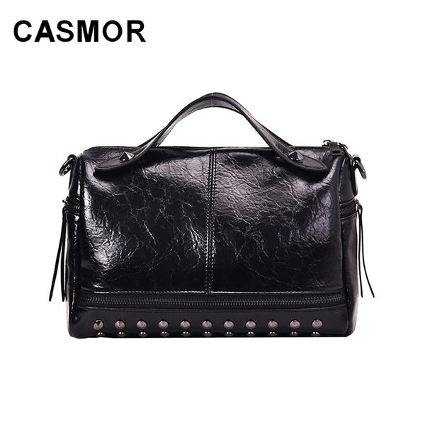 

casmor кожа pu заклепки boston bag crossbody ђмки дл женин 2019 tote shouler ђмка женка вокой е