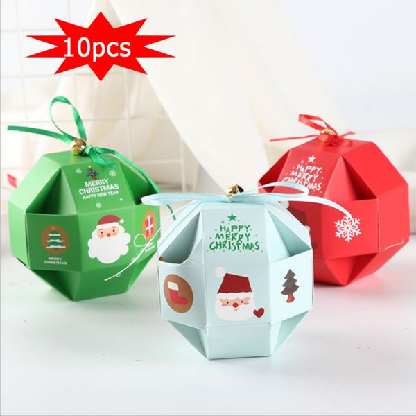 

10pcs paper candy box cookie chocolate gift box birthday christmas party decor