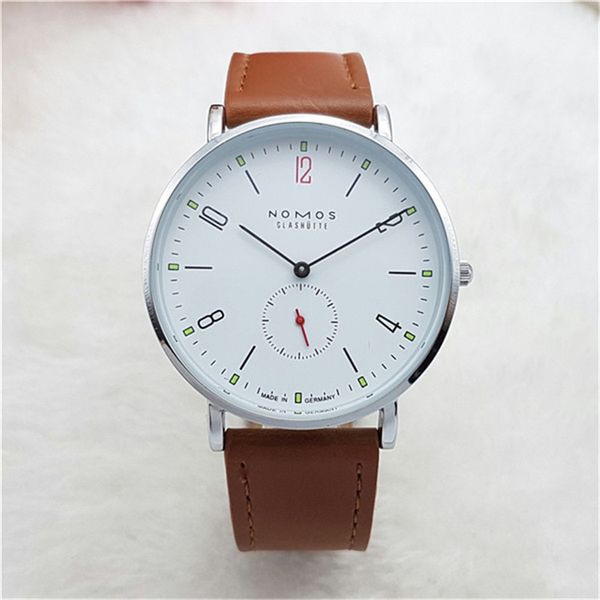 

Новый бренд NOMOS кварцевые часы любители часы женщины мужчины платье часы кожа пла