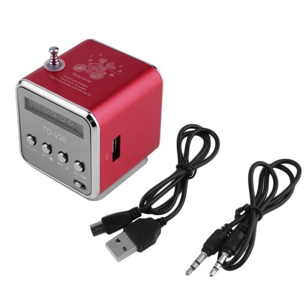 

super bass speaker mp3/4 stereo music player candy color fm radio portable mini sd tf card micro usb ib