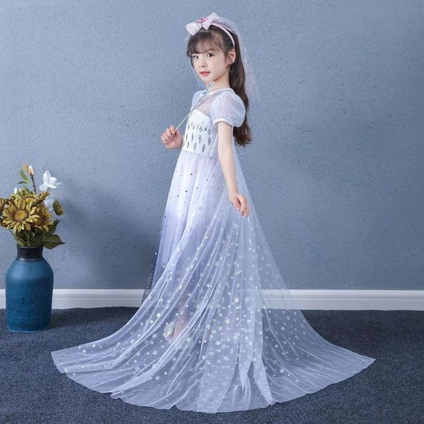 

fancy princess summer princess dress girls puffy net gauze baby dress deluxe party costume girls with cloak and cape, Red;yellow