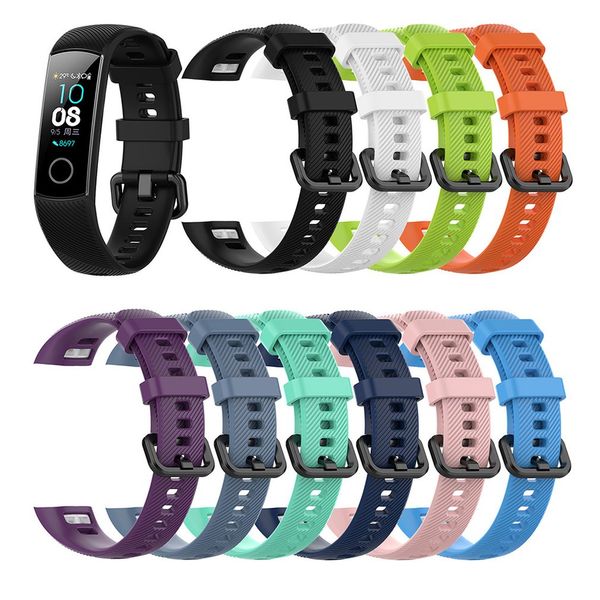 

silicone wrist strap for huawei honor band 4 standard version smart wristband sport bracelet band honor band 4 correa watchband