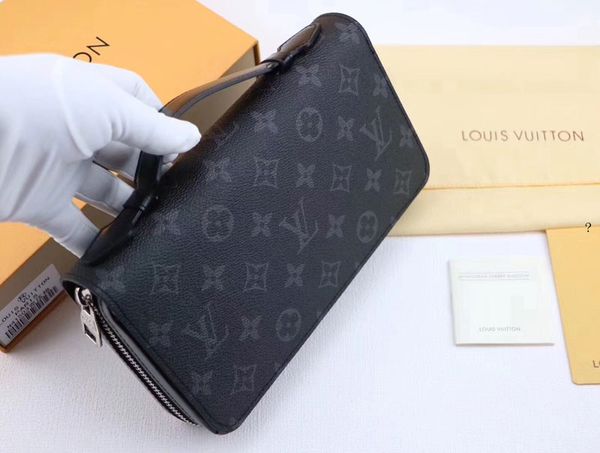 

New zippy xl wallet round zipper travel ca e black pur e men real epi leather m61506 brown pa port bag holder de igner damier ebene clutch