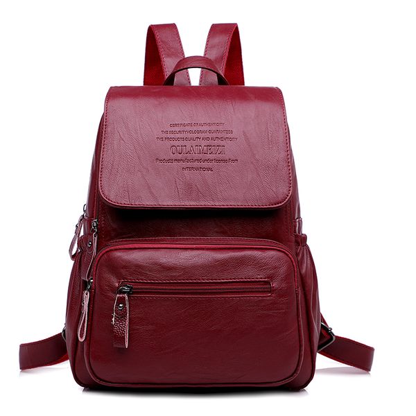 

lanyibaige 2018 women backpack designer leather women bag fashion school bags large capacity backpacks travel bags