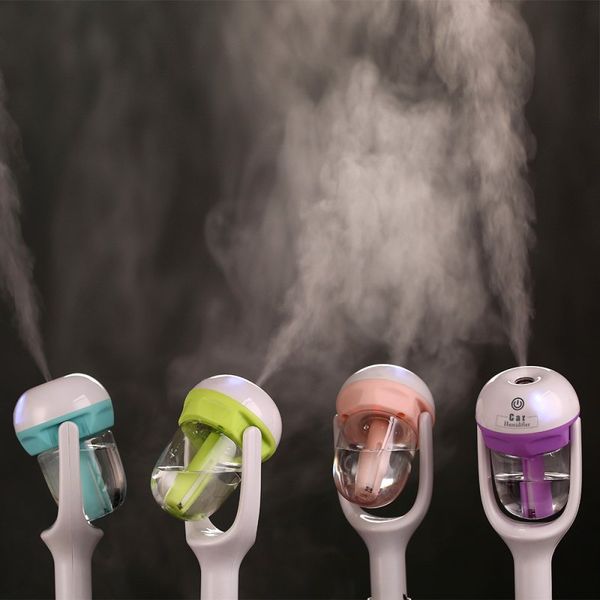 

portable mini car usb auto charger humidifier air purifier off sprayer add water essential oil fragrance diffuser