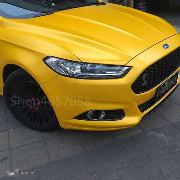 

1 52 x 18m elf adhe ive bubble vinyl yellow electric matte atin metallic vinyl wrap chrome