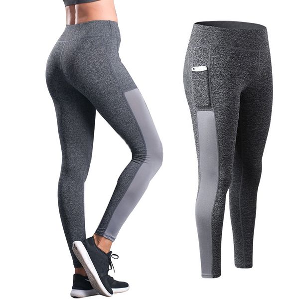 

womens compression pants running trousers fitness leggings compression tights jogging pants hip lift up high waist leggings, Black;blue
