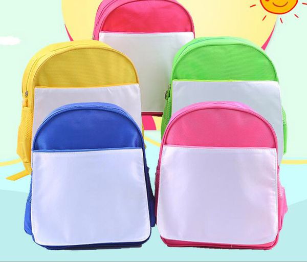 

50pcs sublimation diy blank children kids schoolbag kindergarten book bag transfer printing