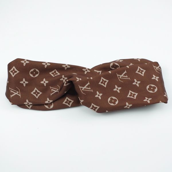 

Дизайнер Шелковый Крест Упругие Женщины ободки Мода Люкс полосы Девушки Цветы во