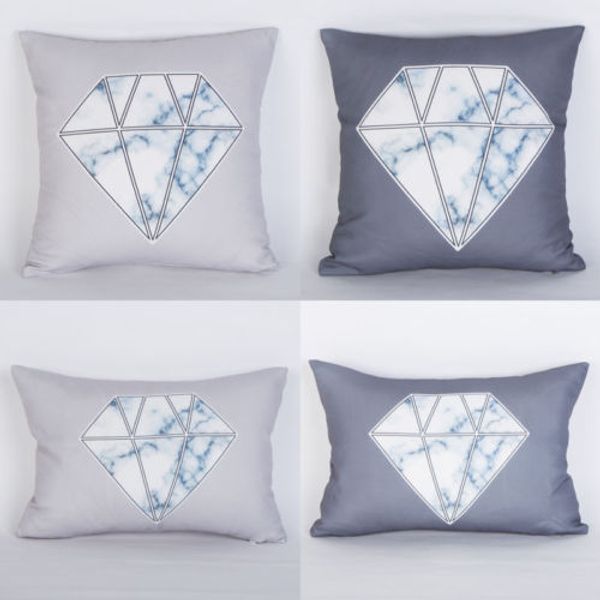 

pillow case new diamond printed polyester throw cover slipcovers decorative home room pillow cases pouch covers home decals