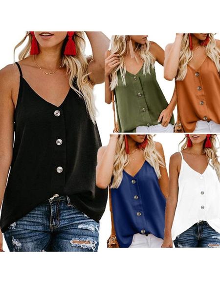 

fashion 2020 summer new sleeveless women's blouse beach casual loose vest 3xl plus size black white blue tanks
