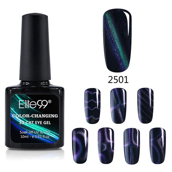 

elite99 3d cat eye line chameleon magnetic uv led nail gel polish need black color double-end magnet base varnish lacquer