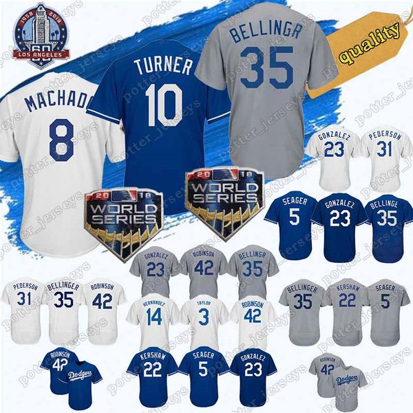 

Cheap sale 8 Manny Machado Los Angeles Jersey Dodgers 10 Justin Turner 22 Clayton Kershaw 42# 23 Adrian Gonzalez Baseball Jersey Top qualit