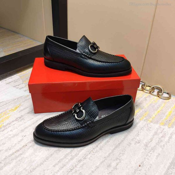 

true leather business shoes leisure flat sole metal decoration comfortable fashion wan1, Black;red