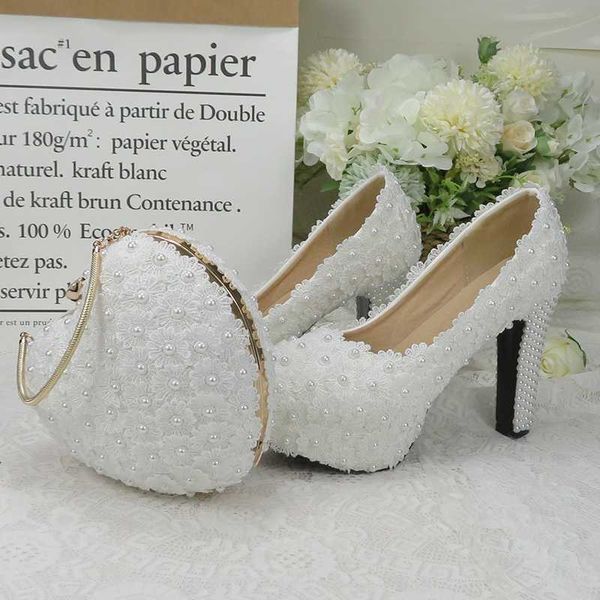 

dress shoes baoyafang white royal blue flower wedding and bags sets ladies platform woman high heel thick heart purse, Black
