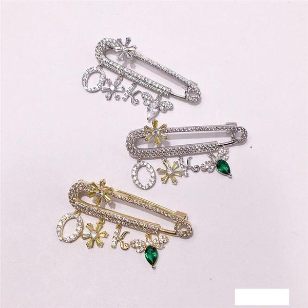 

роскошные полный алмазный броши дамы моды rhinestone брошь женщин хип-хоп одежды броши качества ювелирных изделий способа lover подарков, Gray